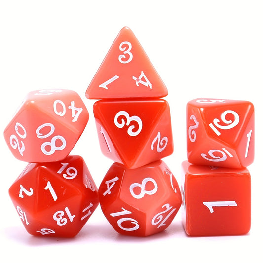 FREE Today: 7-piece Color Layered Red Polyhedral Dice Set