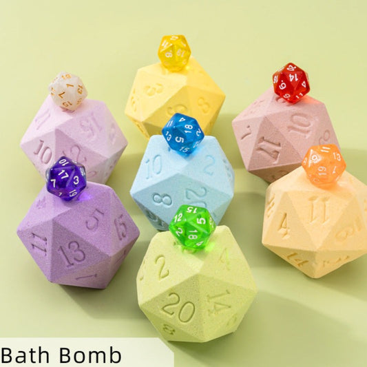 Random D20 Bath Bomb (Give away a random dice set)