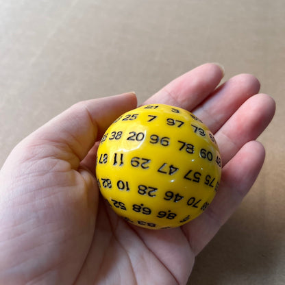 D100 Single Oversize Dice (Random Color) | Dungeons and Dragons