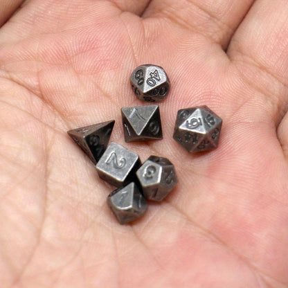 Pocket Watch & Mini Metal Polyhedral Dice Set