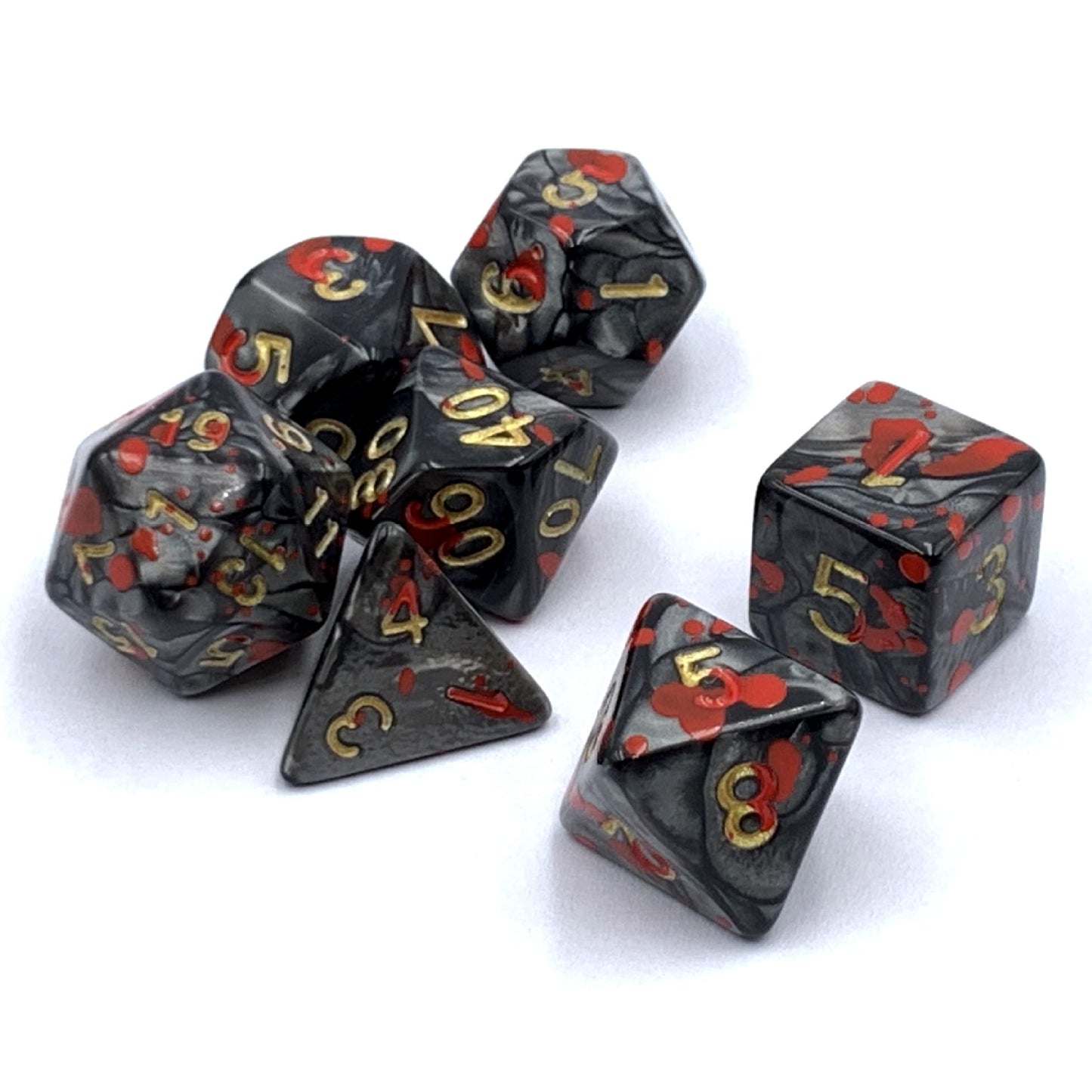 FREE Today: Pearl Blood Stain DND Dice Set