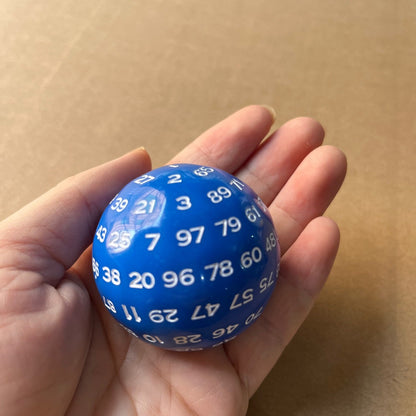 D100 Single Oversize Dice (Random Color) | Dungeons and Dragons