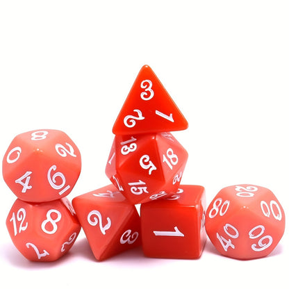 FREE Today: 7-piece Color Layered Red Polyhedral Dice Set