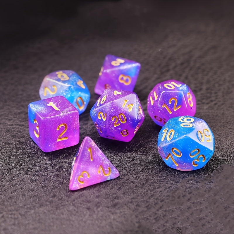 FREE Today: Pink And Blue Star Galaxy Dice Set