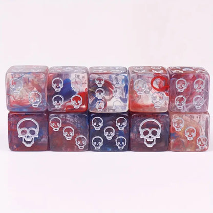 10pcs Skull Polyhedral Dice Set