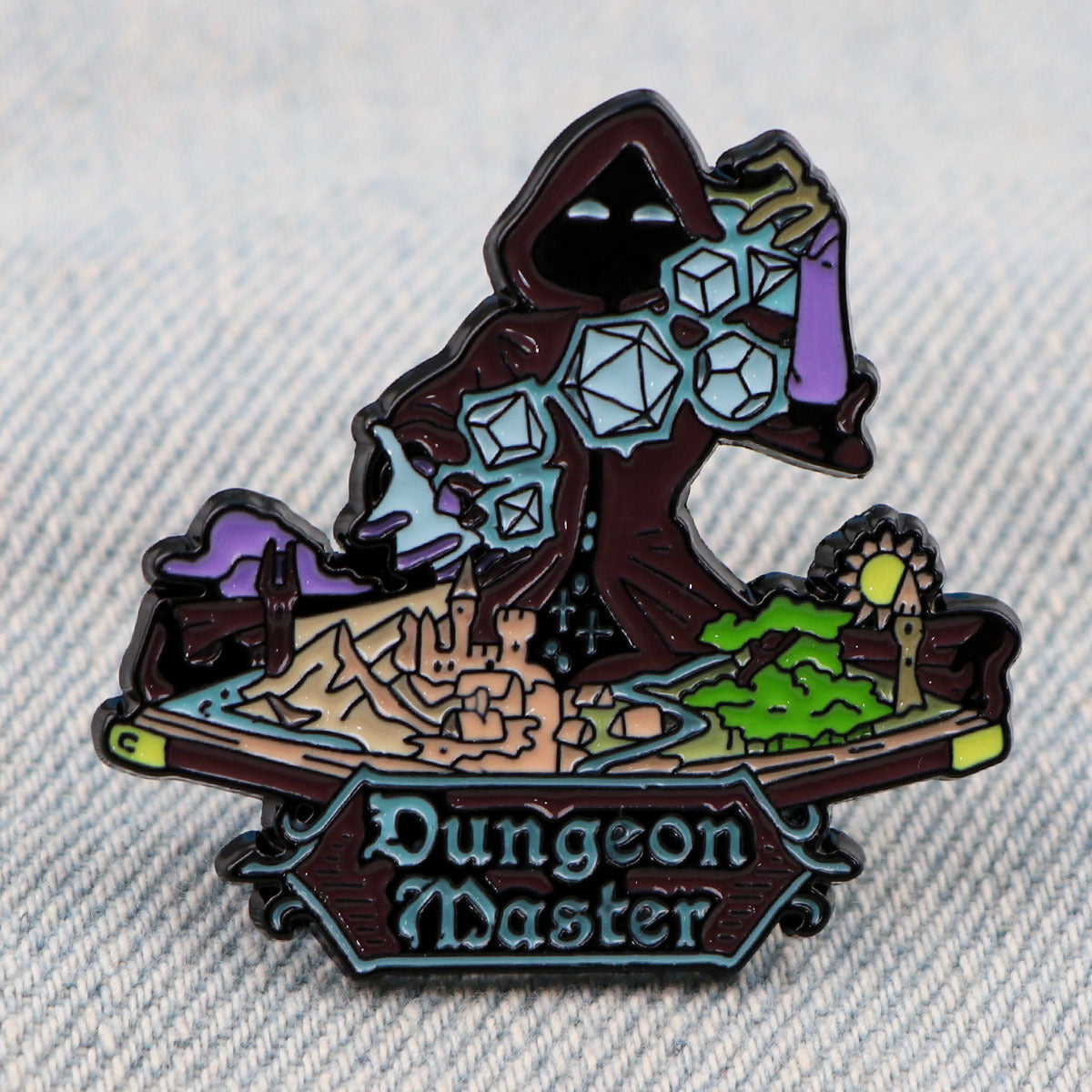 DnD Metal Pin Hooded Dungeon Master