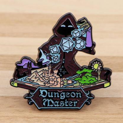 DnD Metal Pin Hooded Dungeon Master