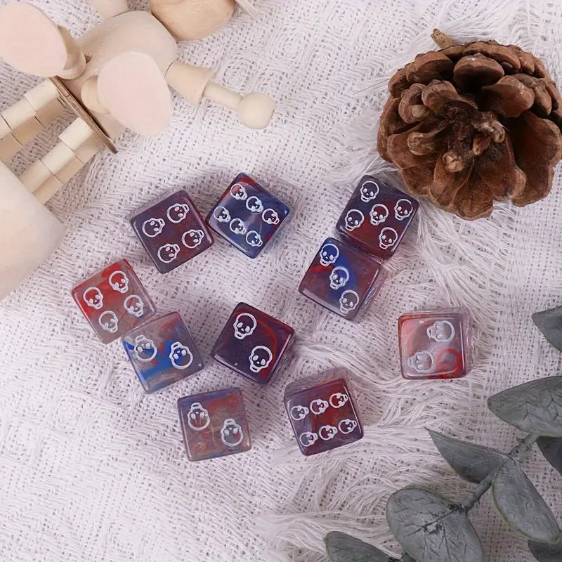 10pcs Skull Polyhedral Dice Set