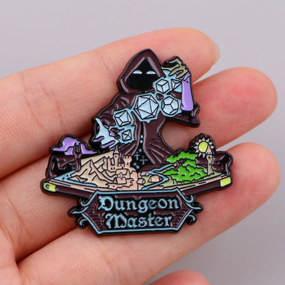 DnD Metal Pin Hooded Dungeon Master