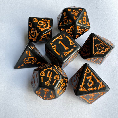 Halloween Polyhedral Dice 7pcs Set