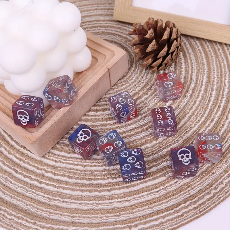 10pcs Skull Polyhedral Dice Set