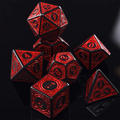 FREE Today: Antique Red DnD Dice Set