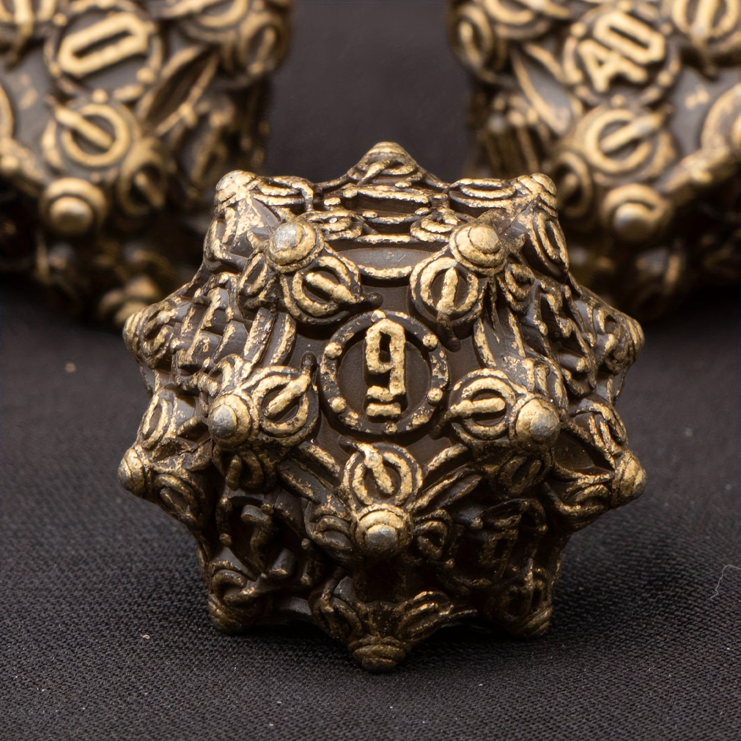 FREE Today: Metal Brown Dice For D&D