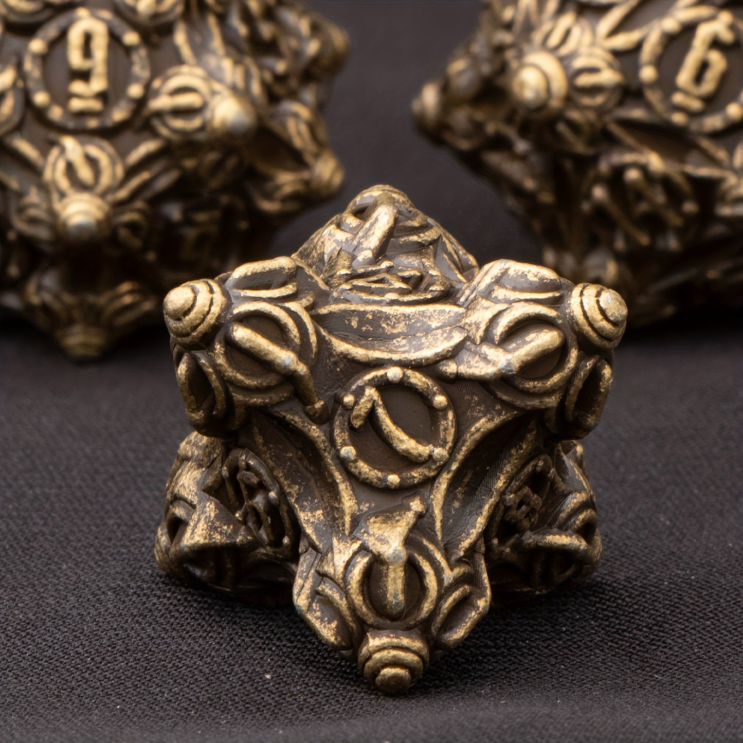 FREE Today: Metal Brown Dice For D&D