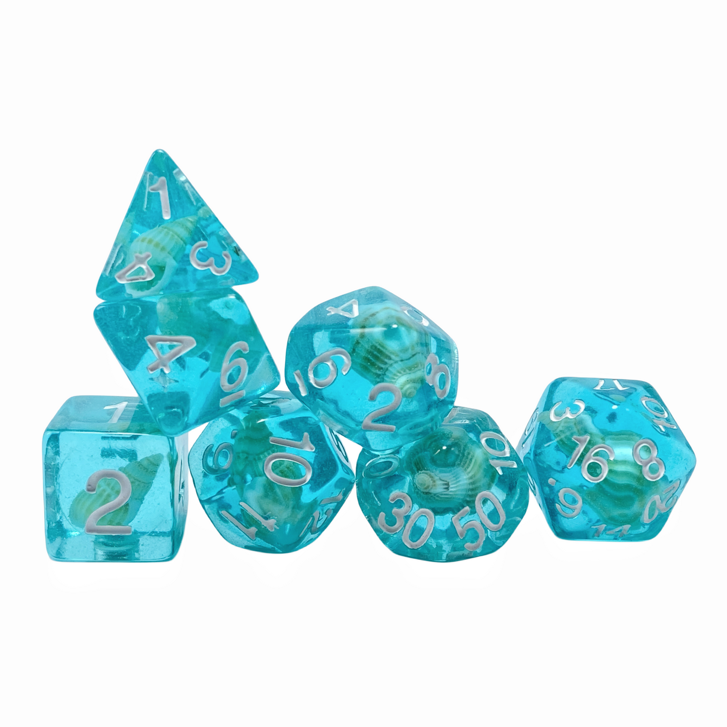 FREE Today: Blue Sea Snail Dice Set (Give away a random dice set)