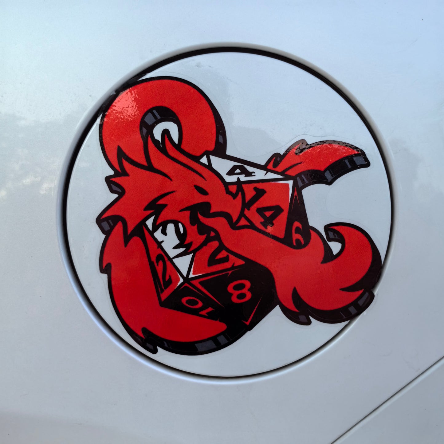 Dungeons and Dragons Dice Ampersand window sticker