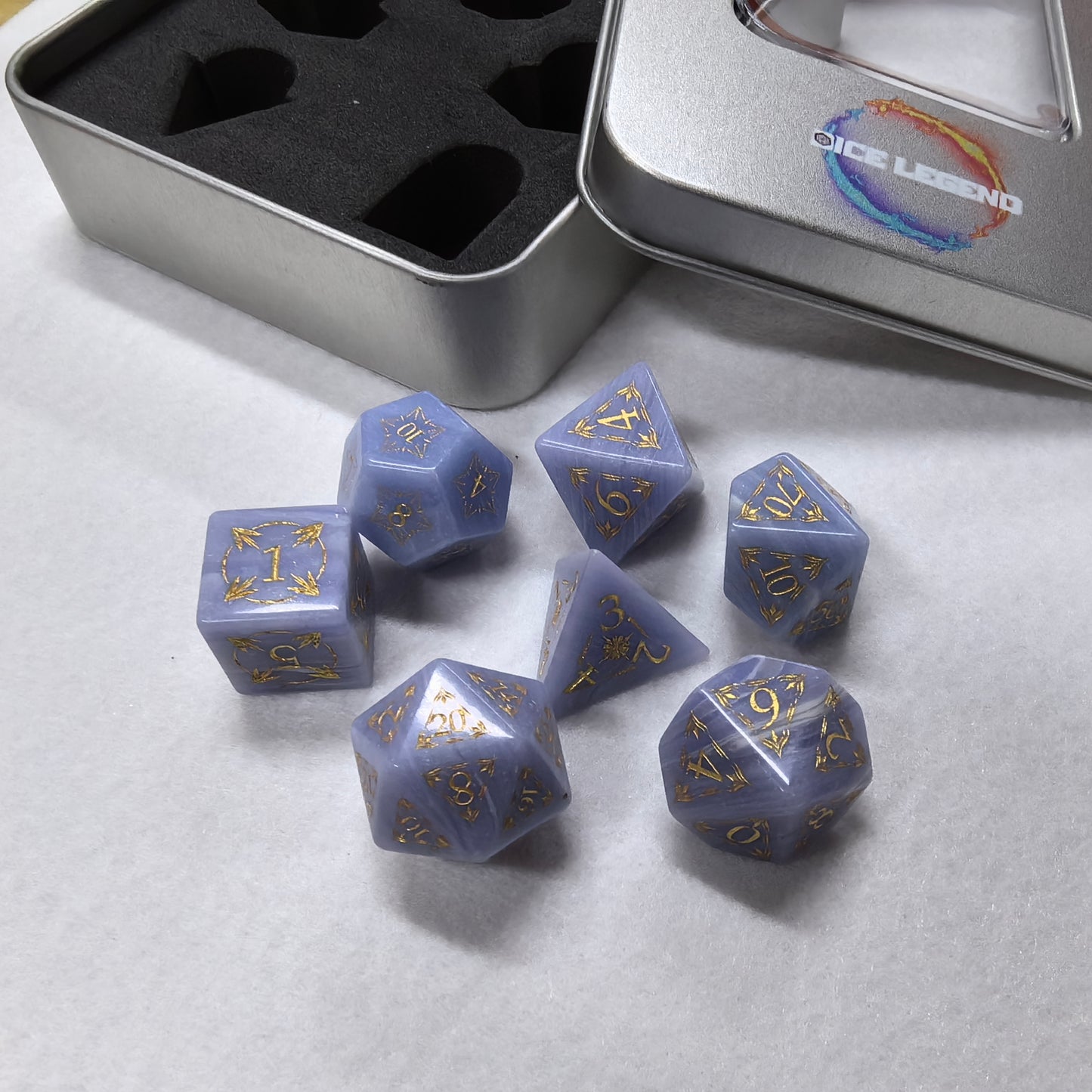 FREE Today: Purple Gemstone DnD Dice(Give away a Mystery Resin Dice)