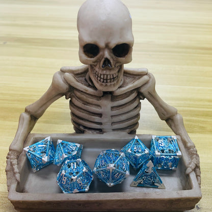 FREE Today: Dragon Sword Blue Hollow Metal Dice (Give away an additional random dice set)