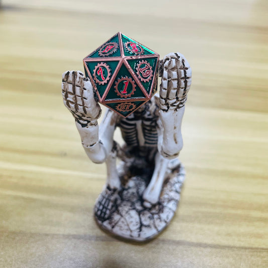 FREE Today: Gear Green and Red Metal D20 Dice (Give away a random dice set)