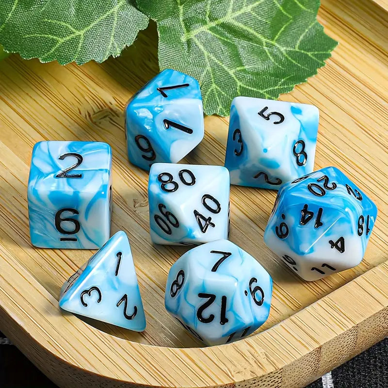 Blue sky and white clouds dice set