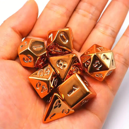 Plated Golden For DND Dice Set