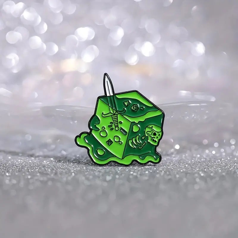 Giant Slime Monster Creature D&D Dungeons and Dragons Badge Enamel Pin Brooch