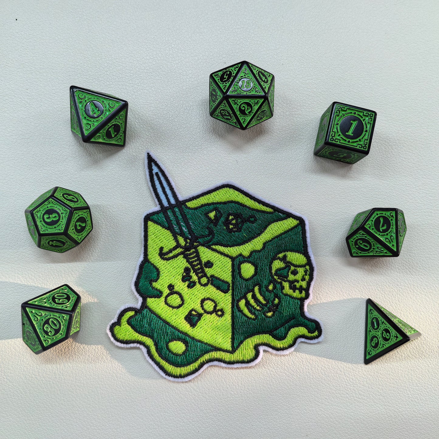 Gelatinous Cube Embroidered Patch