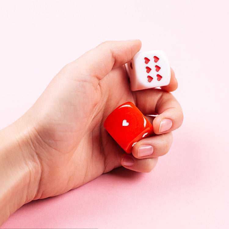 Heart Shaped Dice (2 PCS)