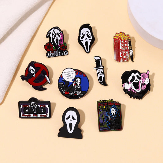 Punk Metal Dark Skull Series Pins