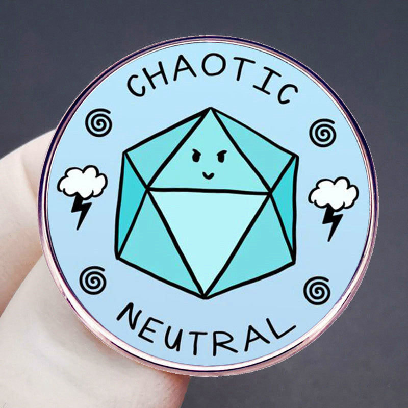 Chaotic Neutral Dice Badge