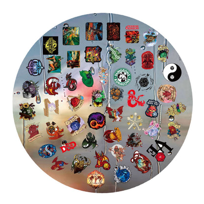 Dungeons & Dragons Dice Stickers (52 PCS)