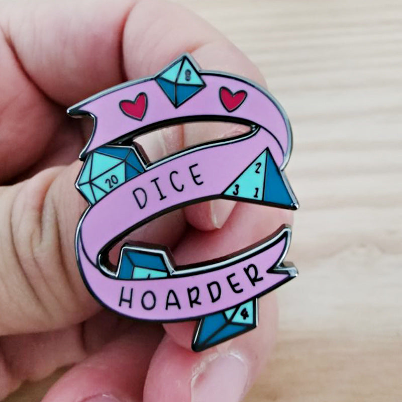 Dice Hoarder Pin