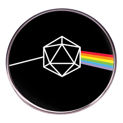 Dark Side of the Moon D20 Pin