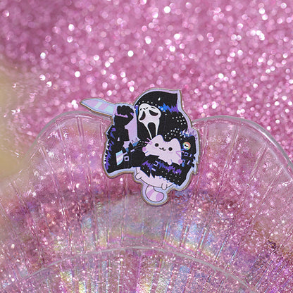 Halloween colorful ghost cute little pet pin