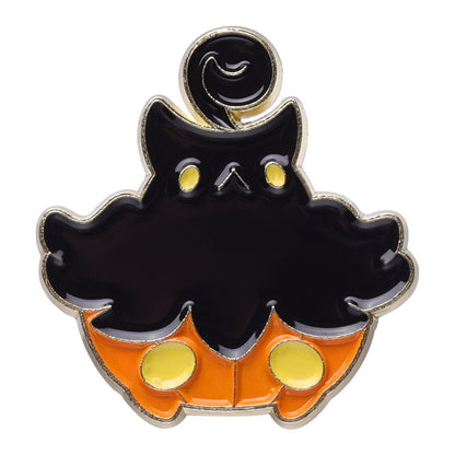 Pumpkin ghost halloween enamel pins