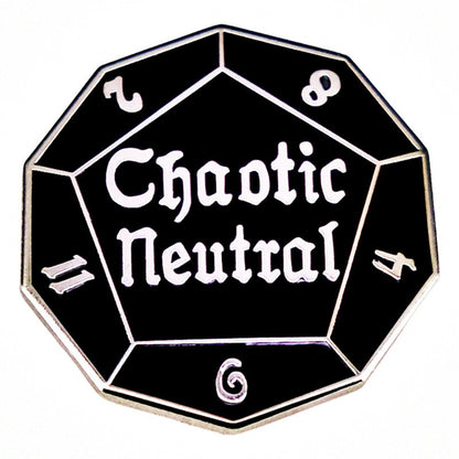 Chaos Neutral Individualist D&D Dungeons & Dragons Badge Enamel Pin Brooch