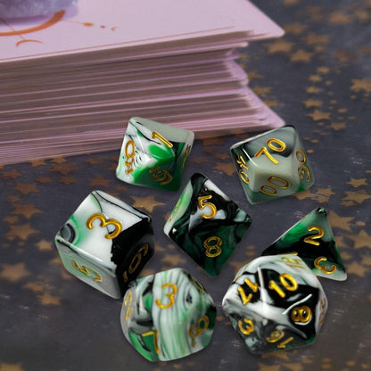 FREE Today: New 4 Color Green Mixed Dice Set