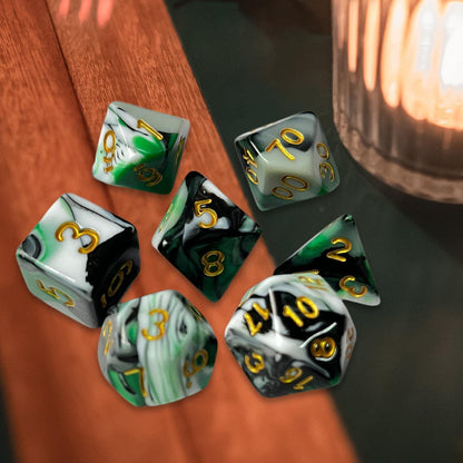 FREE Today: New 4 Color Green Mixed Dice Set