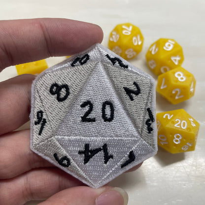 FREE Today: D-20 D&D Patch (Give away a random dice set)