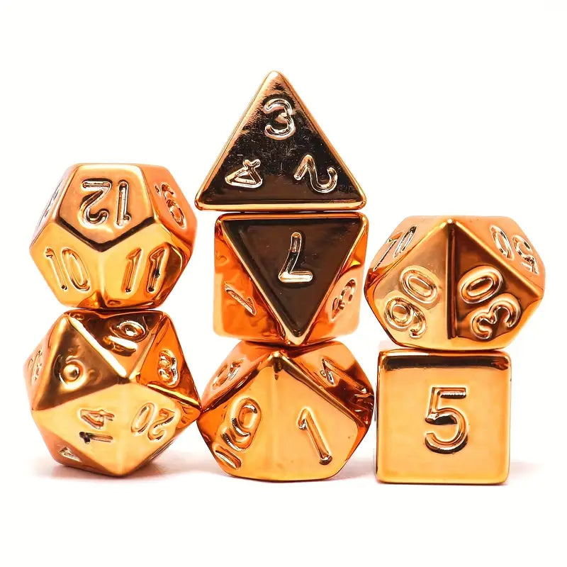 Plated Golden For DND Dice Set