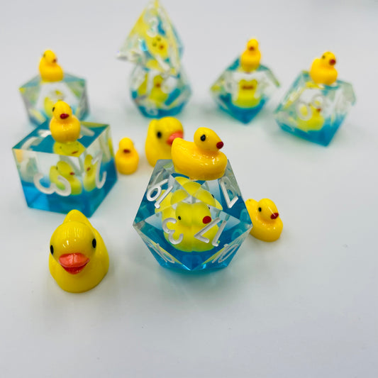 FREE Today: Duck Resin Pointed Dice  (Give away a random dice set)