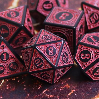 FREE Today: Antique Red DnD Dice Set