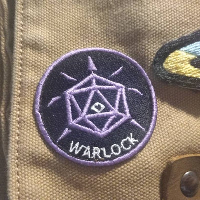 WARLOCK - Dungeons & Dragons Inspired Scout/Achievement Iron On Patch