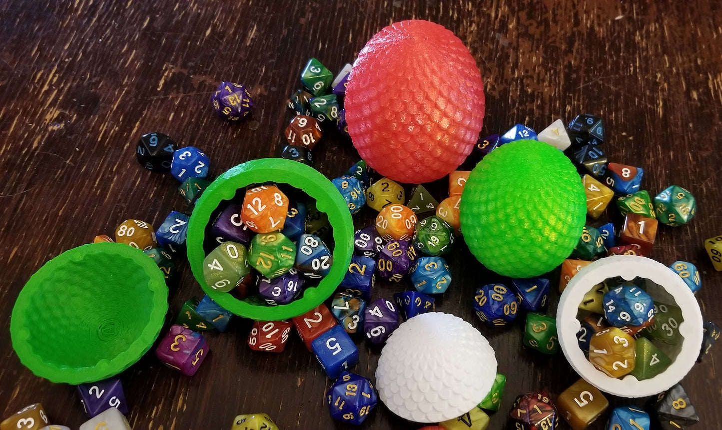 Dragon Egg Dice Box (Give away a random dice set)