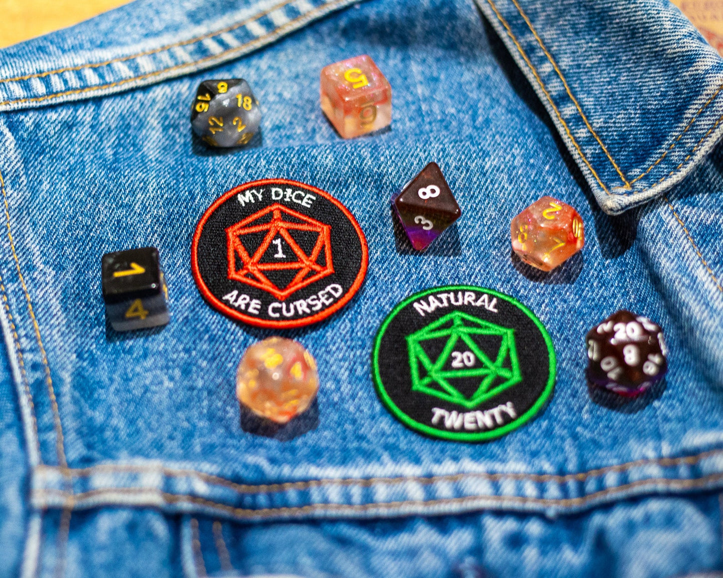 NATURAL TWENTY - Dungeons & Dragons Inspired Scout/Achievement Iron On Patch