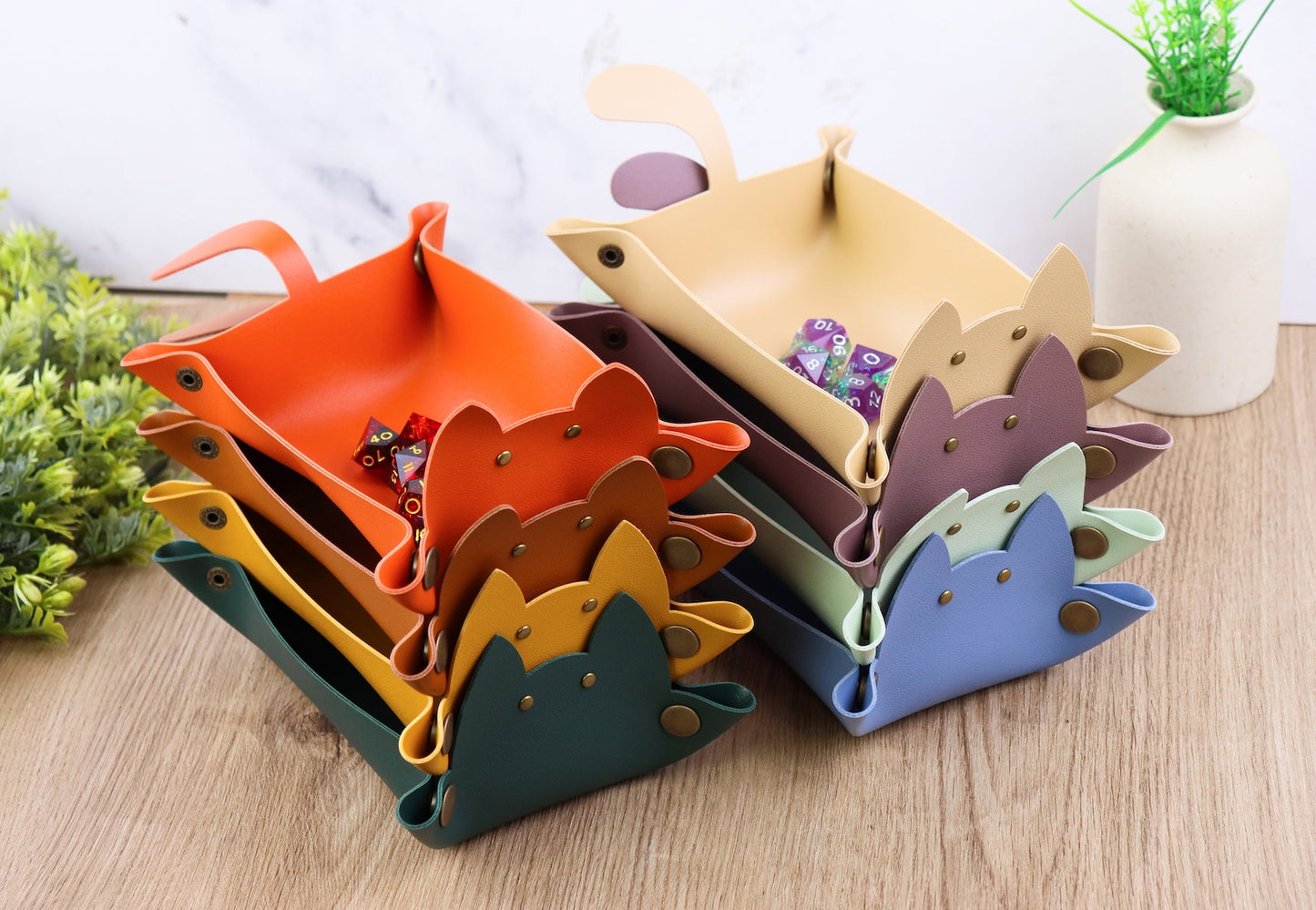 FREE Today: Soft Leather Dice Tray (Random Color)