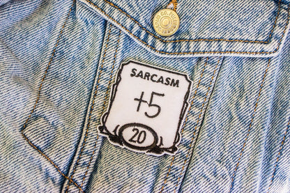 Dungeons & Dragons Sarcasm +5 Embroidered Patch - DnD