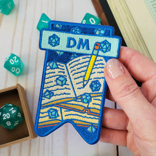 D&D DM patch, Pathfinder patch (Give away a random dice)
