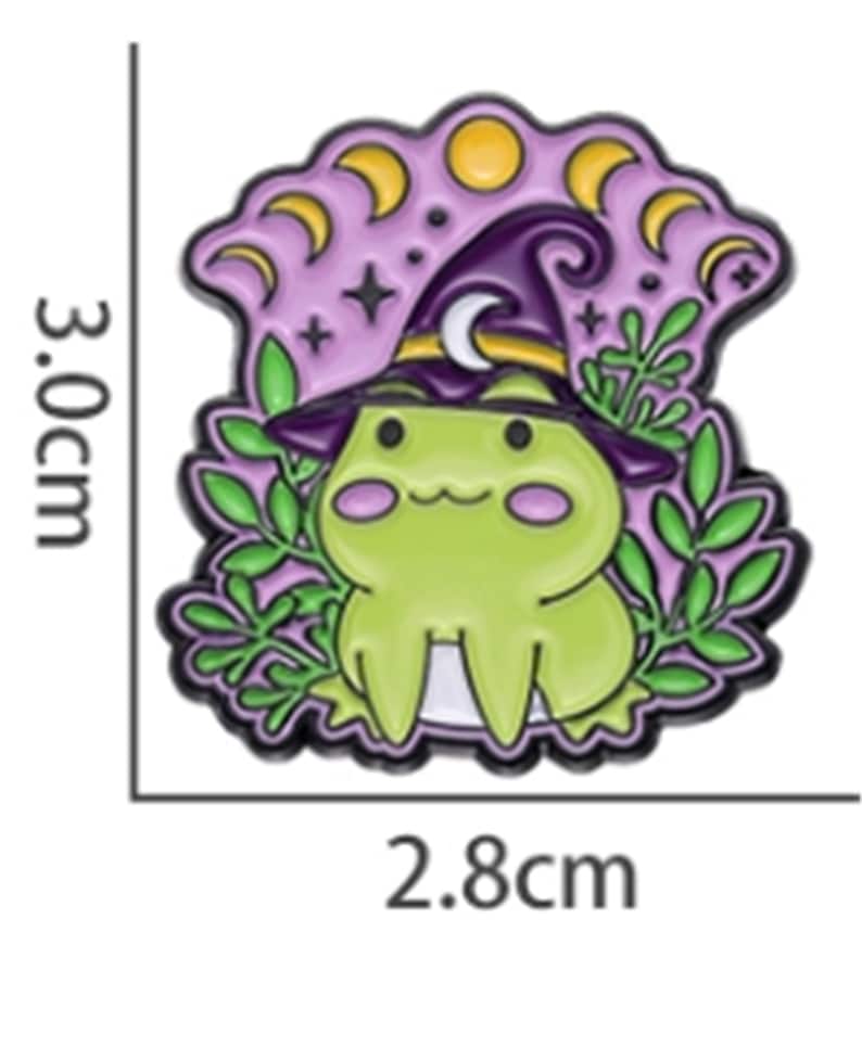 Frog Witch Wizard Magic enamel pin