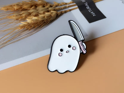 Halloween Ghost enamel pin